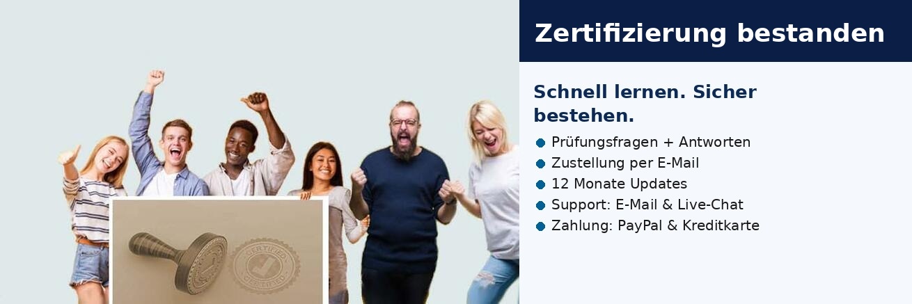 Zertifizierung bestanden